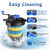Three seconds 1840GPH Bio Pressure Pond Filter with 13W Cleaning Light