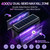 Spansol Solar Bug Zapper Outdoor, Purple UV Mosquito Zapper with Smart Rain Off Rechargeable Mosquito Killer Lamp, Wireless Solar Powered Fly Trap for Yard Patio RV (Pure Black)