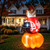Leyndo 7FT Fall Pumpkin Football Inflatable Thanksgiving Blow up Decor