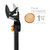 Fiskars 5 Ft Compact Cordless Tree Trimmer, Rotating Pruner Head, Yard Care