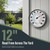 QTengCX Outdoor Thermometer Indoor Outdoor, 12 Inch Large Wall Thermometer with Hygrometer, Waterproof Metal Frame, -40 to 140°F & 0-100% RH, No Battery Needed, for Patio Garage Garden
