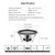 PHOJEWI Korean BBQ Grill Charcoal, Small Charcoal Grill 13.7 Inches Portable Grill Stainless Steel Barbecue Grill Tabletop kbbq grill Outdoor Indoor Camping