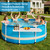 winemana Pool Bar for Above Ground Pool Swim Up Bar 38.4" x12" Adjustable Poolside Table Foldable Swimming Pool Shelf Fits Round Oval Rectangle Pools Clip-On Drink Table for Deck Patio, White