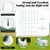 Decofy Electric Fence Netting 42.5" x 164" Portable Electric Netting Fence PE Electric Netting with 14 Posts Double Spiked for Sheep, Goats, Lambs, Deers in Yard, Farms and Ranches Animals Protection