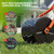 Walensee Rolling Lawn Aerator, Heavy Duty Manual Aerator Tool with 30 Spikes, Aerator Lawn Tool with Integrated Dual-Bar Handle, Soil Penetrator Push Lawn Aeration for Yard, Garden and Lawn