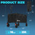 Sekey Collapsible Wagon, 300 lb Capacity, 29 in Cargo Bed, Compact Fold