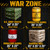 NINOSTAR Package 8 Combat Battlefield Inflatables, Compatible Laser tag, Water Gun for Boys Birthday Party Activities and Decoration. Premiume Pack Include Water chember and Repair kit.