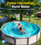 LuxBlue 530 GPH Small Pool Filter Pump for Above Ground Pools