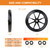 20 Inch Flat Free Wheelbarrow Wheels & Tires, Garden Cart & Wagon, 2-Pack