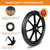 20 Inch Flat Free Wheelbarrow Wheels & Tires, Garden Cart & Wagon, 2-Pack