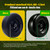 MAXROLLORS (2 Pack) 11x4.00-5 Lawn Mower Tires Flat Free and Wheel Assembly