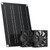 MARBERO 4.7 Inch Solar Powered Fan Kit, 15W Solar Panel with 2 Waterproof Fans, Intake or Exhaust Air Fan wtih 13 Ft Cable for Outside Backyard Chicken Coops, Greenhouses, Dog Houses, Pet Houses