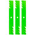 8TEN LawnRAZOR Mower Blade for Hustler 797712 Mulching 3-Pack