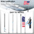 Boat Flag Pole,Rod Holder Mount, 4ft Marine Stainless Steel Boat Flag Pole