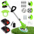 650W 3-in-1 Cordless Weed Wacker, 24V Cordless Weed Trimmer