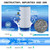AmiBron C-5345 Spa Filter, Compatible with PLBS50, Filbur FC-2970, 817-0014, R173584, 173584, X268519, 10419, 14513, 50451, S2/G2 Spa, 5x10 Drop-in Hot Tub Filter, 2PACK