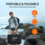 VLAIAN 60W Portable Solar Panel,60 Watt Foldable Solar Panels Chargers with QC3.0 USB-A USB-C DC5521,IP67 Waterproof Power Emergency for Small Power Station Camping Hiking Outdoor