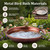 Dunkive Bird Bath Bowl, Vintage Metal Bird Bath for Outdoor