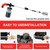 Sondiko Big Flame Propane Torch Head Kit, Weed Torch, Heavy Duty Blow Torch Detachable Propane Weed Torch with High Output for Garden Stumps Wood Ice Snow Roofing(Black & Red)