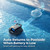 Robotic Pool Cleaner Cordless, Dual-Motor Powerful Suction & 120 Mins Longest Runtime, Self-Parking Fast Charging Pool Vacuum Robot for Above Ground & Flat Pool Bottom Cleaning