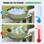 inanil Ceramic Bird Bath for Outdoors, 10.1" Ground Ceramic Bird Baths Bowl for Outside, Garden Bird Baths Weather Resistant, Birdbath for Deck, Balcony, Lawn