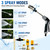Power Blast Plus Pressure Washer, Jet Hose Nozzle High Pressure with Soap Dispenser, 3 Spray Modes 360° Rotating Pressure Washer Nozzle