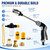 Power Blast Plus Pressure Washer, Jet Hose Nozzle High Pressure with Soap Dispenser, 3 Spray Modes 360° Rotating Pressure Washer Nozzle