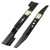Fismiuta AB2102D High-Lift Bagging Blade Set, Lawn Mower Blade Replace for EGO 21" Lawn Mowers LM2130/LM2133/LM2130SP/LM2135SP/LM2150SP/LM2156SP