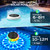 COXSENI Solar Floating Pool Lights 6.4", RGB Top & Bottom Glow, 1 Pack