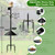 Bird Feeder Pole, 93 Inch Heavy Duty Birdhouse Pole with Spiked Baffle & 2 Tray, Adjustable Wild Bird Feeding Station Hanging Pole for Outdoors, Yard, Garden Decor (Without Birdhouse)