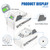 2Pack 6.0Ah 24V Lithium Ion Battery for Snow Joe & Sun Joe 24-Volt Battery