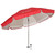 AMMSUN Chair Umbrella with Universal Clamp Adjustable 47 inches and 360° Swivel & UPF 50+ Protection Portable Sun Umbrella, Secure Clip on Camping/Beach Chairs, Stroller, Wheelchair, Golf cart, Lounger, Red, Large-sized