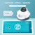 Cordless Robotic Pool Cleaner, Automatic Pool Vacuum - 120 Mins Runtime, Powerful Suction, Self-Parking, Lightweight for Above/Inground Pools Up to 65ft/1100 Sq.Ft