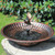 12.3" Solar Bird Bath Bowl,Bird Bath Fountain,Bird Bath for Outside(Copper)