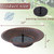 12.3" Solar Bird Bath Bowl,Bird Bath Fountain,Bird Bath for Outside(Copper)