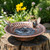 12.3" Solar Bird Bath Bowl,Bird Bath Fountain,Bird Bath for Outside(Copper)