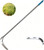 YOUWEIAN 12.6“ Scythe Adjustable 50" Long Handle Grass Sickle 3-Section Detachable Weed Cutter with 12.6" Stainless Steel Blade Manual Scythe for Weeding Yard Garden & Vine Cutting