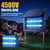 CXBER Solar Bug Zapper Outdoor, 4500V Dual-Panel Mosquito Zapper