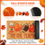 TIKIRUGI 2 Pcs Fall Football Doormat, Layered Pumpkin Welcome Mat with Orange White Buffalo Plaid Mat, Tis The Season Autumn Maple Leaves Front Door Mats, Non Slip Seasonal Porch Decor for Entrance