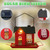 Solar Bird Feeder for Outdoors - Red Metal Hanging Bird Feeder with Solar Light, Decorative for Wild Cardinals, Finches, Weatherproof Backyard Garden Decor Ideal Gift for Women Mom Grandma
