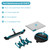 POOLWHALE Pool Cleaning Kit with Vacuum, Pool Net and Brush with Pole