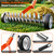 BlueFire Dethatcher Rake with Wheels, Adjustable Lawn Rake