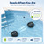 Pooloob PF1 Pro Pool Vacuum Robot with Buoy & Tether, Triple Layer Filtration for Daily Clean Pool Maintenance Cleaner, Not for Initial or Deep Cleaning, Floor Only Cleaning for In-Ground Above Pools