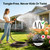 Garden Hose, 3/4" Flexible Water Hose Ultra Lightweight, Non-Expandable with 10 Function Nozzle, Kink-Free, Leak-Proof, 360° Swivel, Abrasion Resistant & Easy to Store for Yard Lawn, Outdoor (50ft)