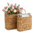 2-Pack Wicker Hanging Baskets for Storage and Decor