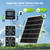 25W Smart Solar Fan for Chicken Coop, Solar Powered Fan for Dog Shed Garage
