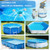 JJ JIANJIN Above Ground Pool Skimmer,No Installation Required, no Adjustable Bracket Required,Comes with 10 Filter Socks, Tri-Float Spin Pool Skimmer,This is the Latest Upgrade.