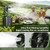 XAP Portable Misting Fan Rechargeable for Hot Weather - 9-inch Auto Oscillating Head Swinging Fan with USB Battery as Power Bank, 4 Mist Cooler, 7L Bucket for Outdoor Cooling