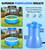 DeeprClean 300GPH Pool Filter Pump for Small Above Ground Pools-Blue