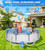 DeeprClean 300GPH Pool Filter Pump for Small Above Ground Pools-Blue